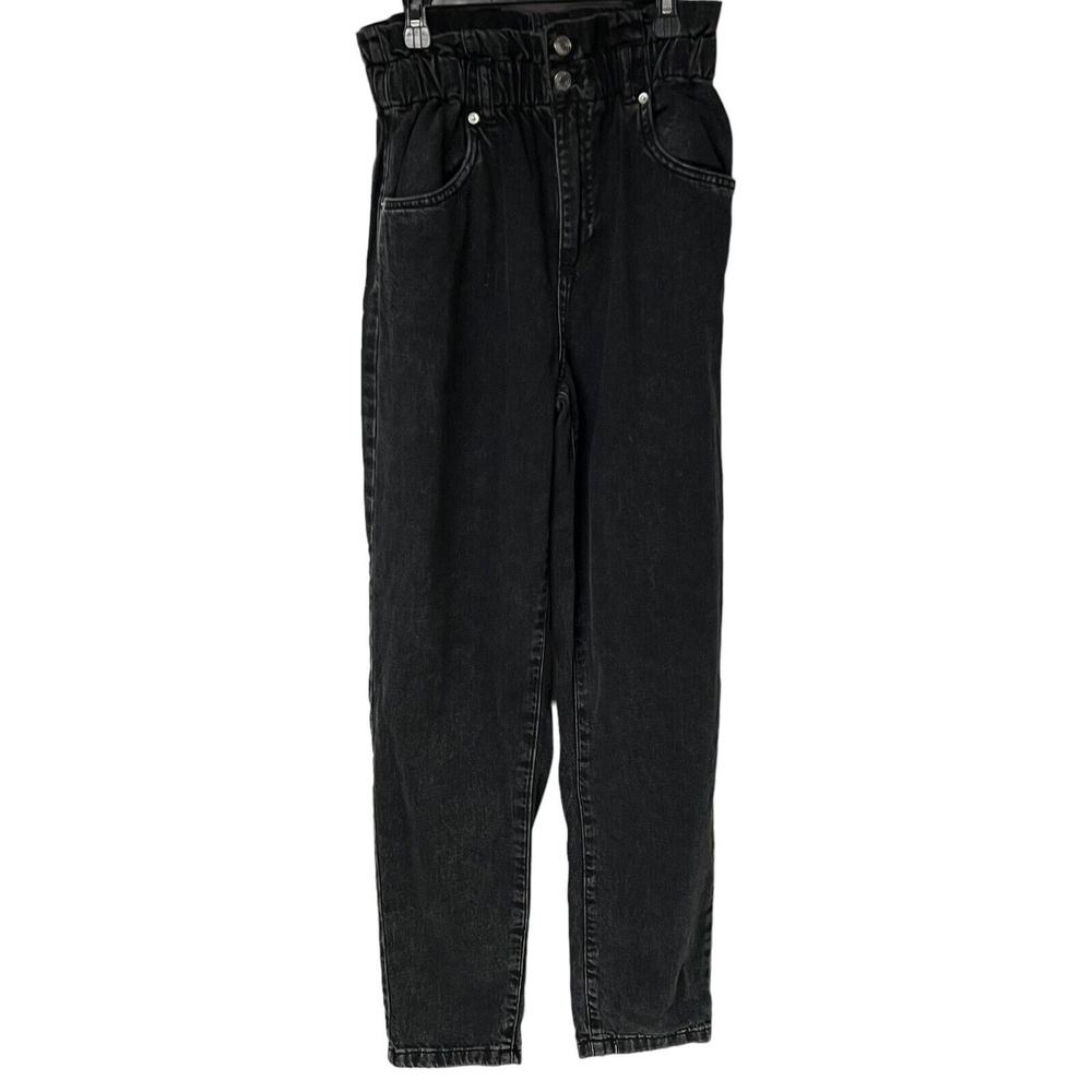Garage Jeans 1 Black Mom 80s Retro Baggy High Rise Cotton Vintage Casual Minimal